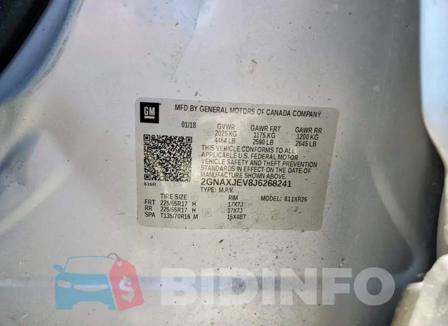 2GNAXJEV8J6268241 Photo# 14