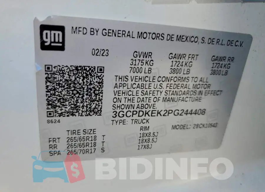3GCPDKEK2PG244408 Photo# 12