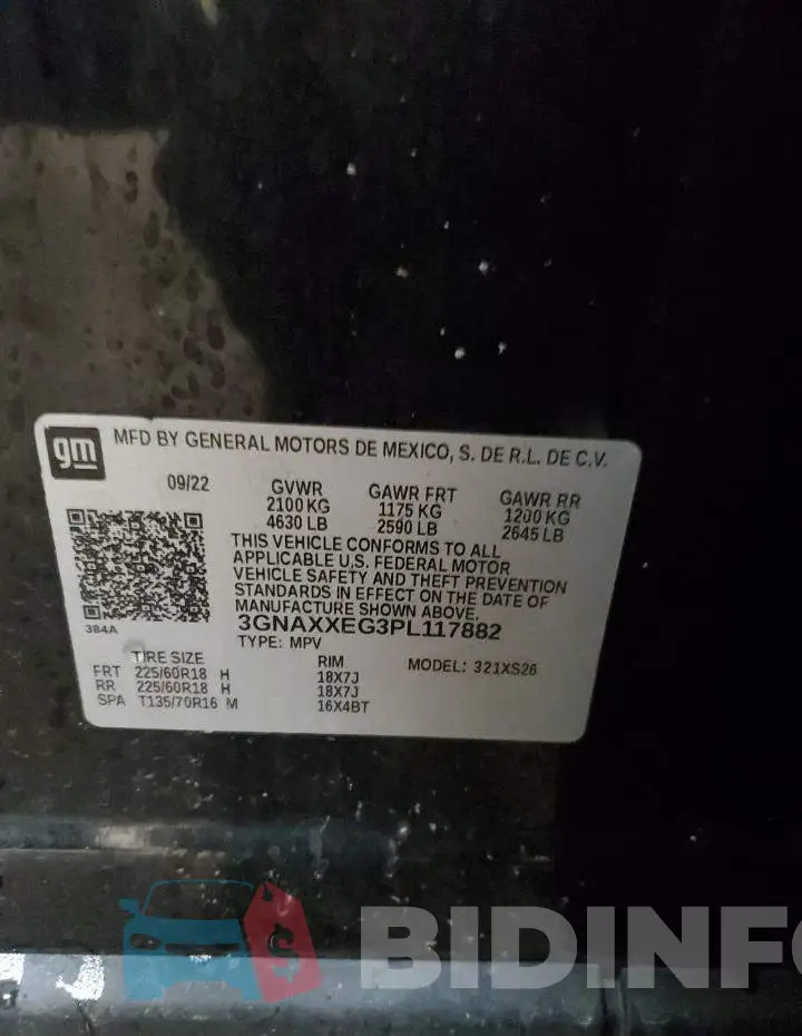 3GNAXXEG3PL117882 Photo# 13