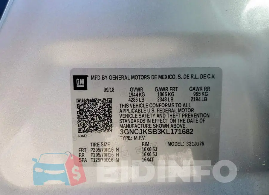 3GNCJKSB3KL171682 Photo# 13