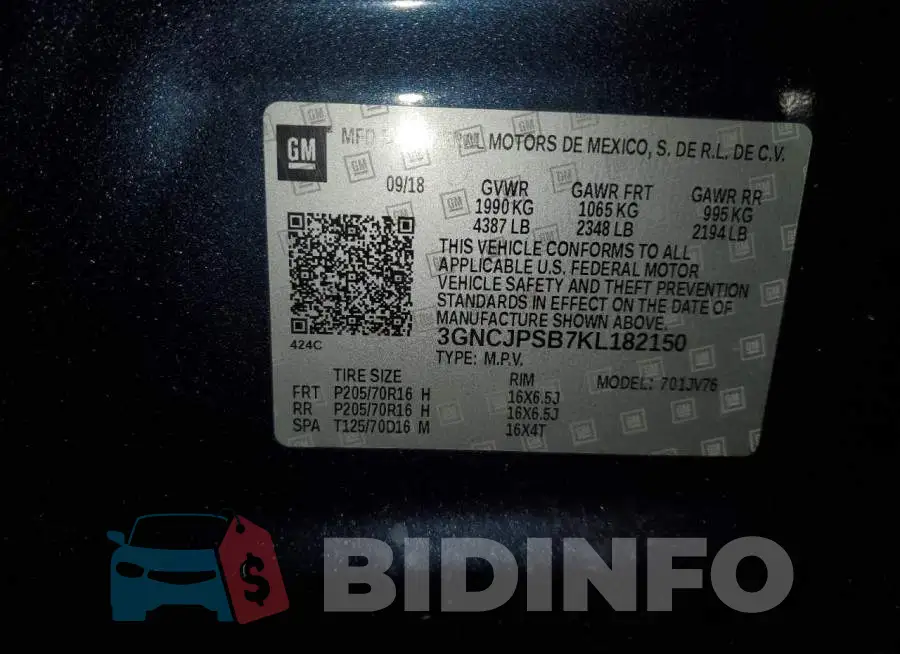 3GNCJPSB7KL182150 Photo# 14