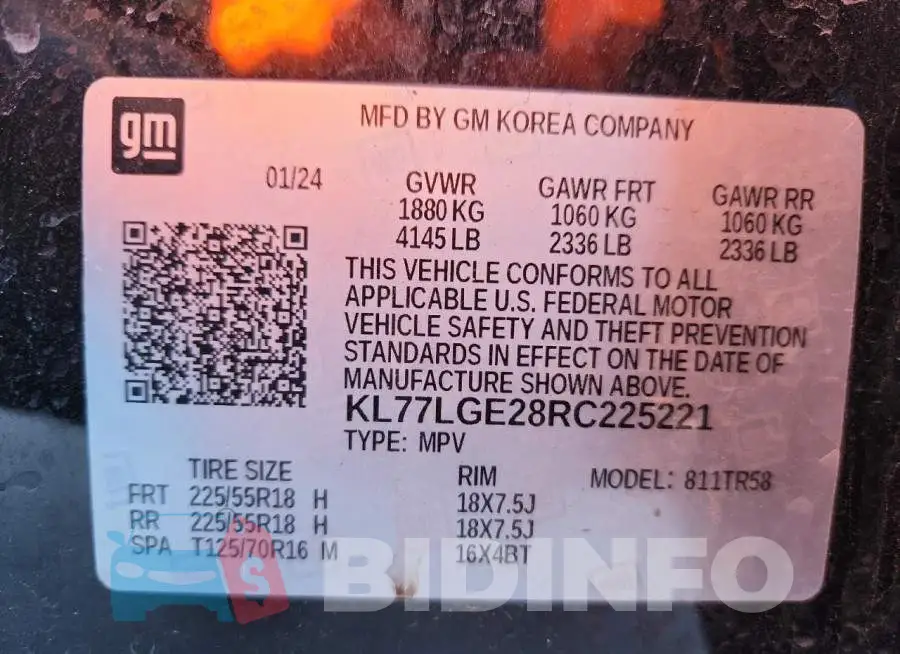 KL77LGE28RC225221 Photo# 14