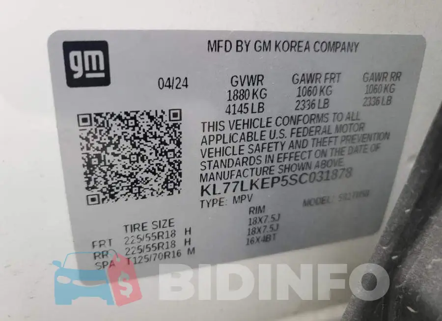 KL77LKEP5SC031878 Photo# 13