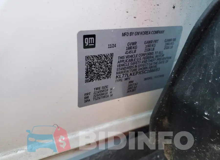 KL77LKEPXSC166693 Photo# 13
