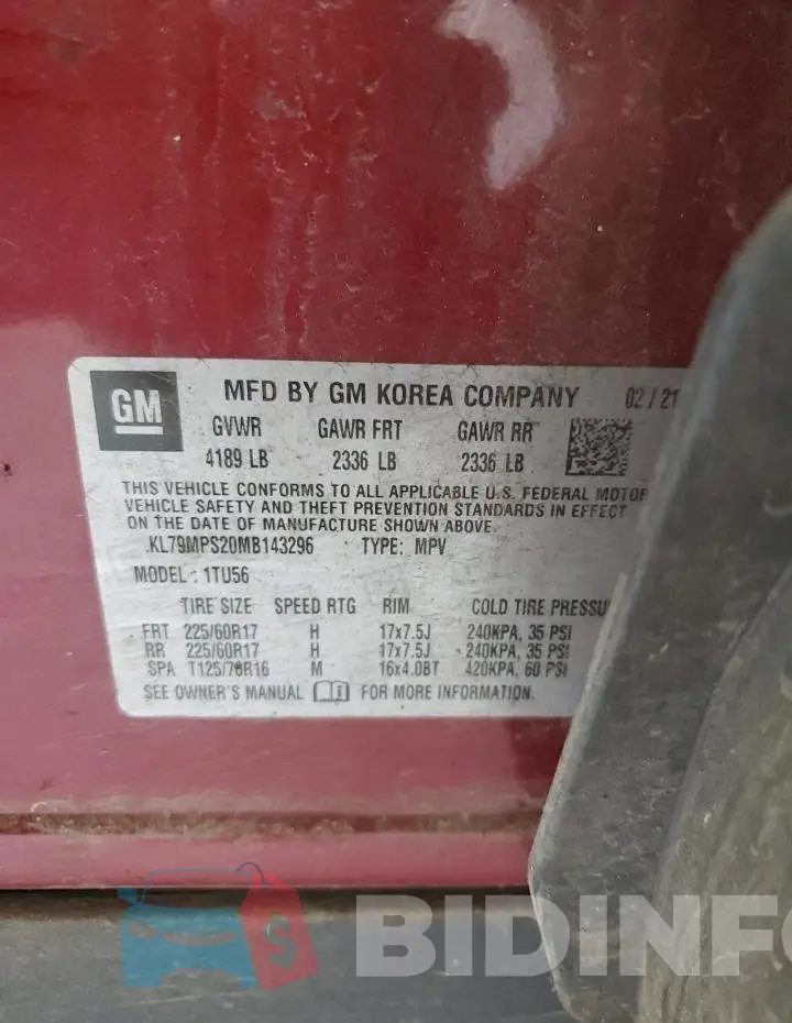 KL79MPS20MB143296 Photo# 13