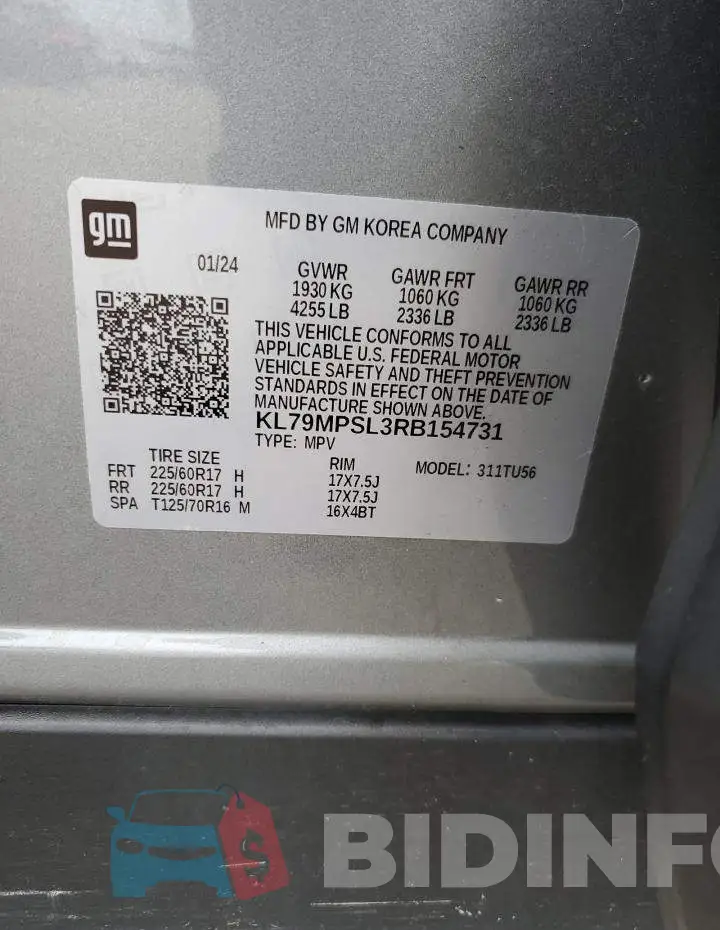 KL79MPSL3RB154731 Photo# 14