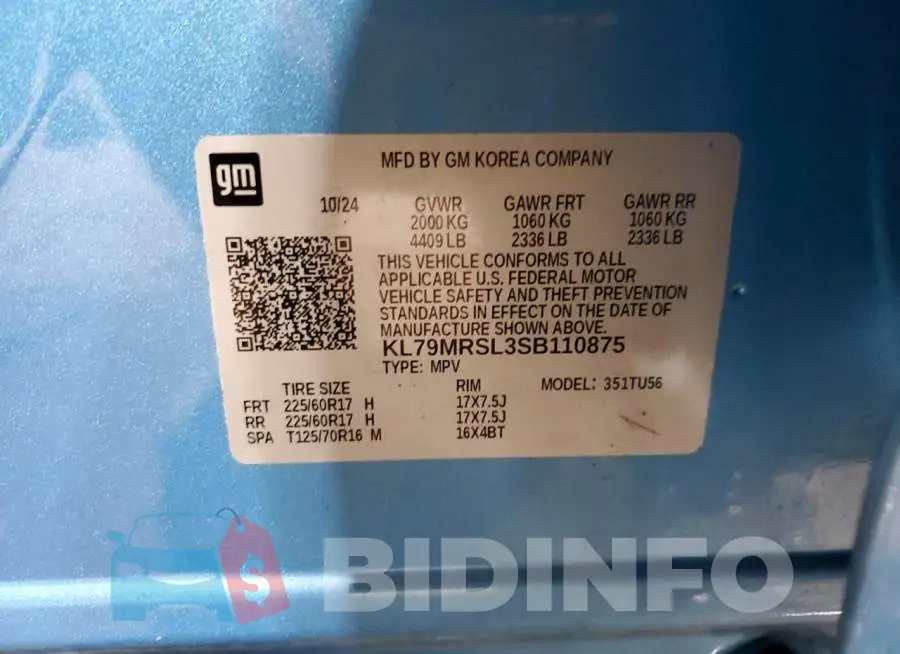 KL79MRSL3SB110875 Photo# 14
