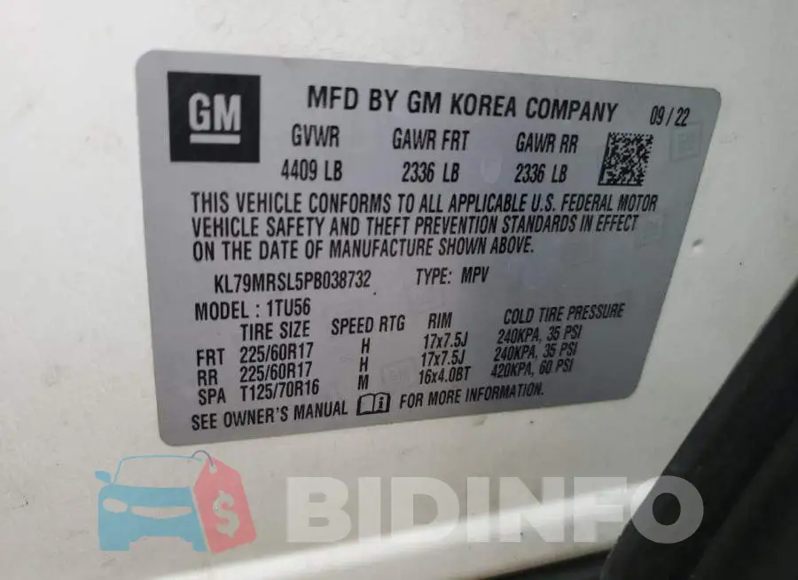 KL79MRSL5PB038732 Photo# 13