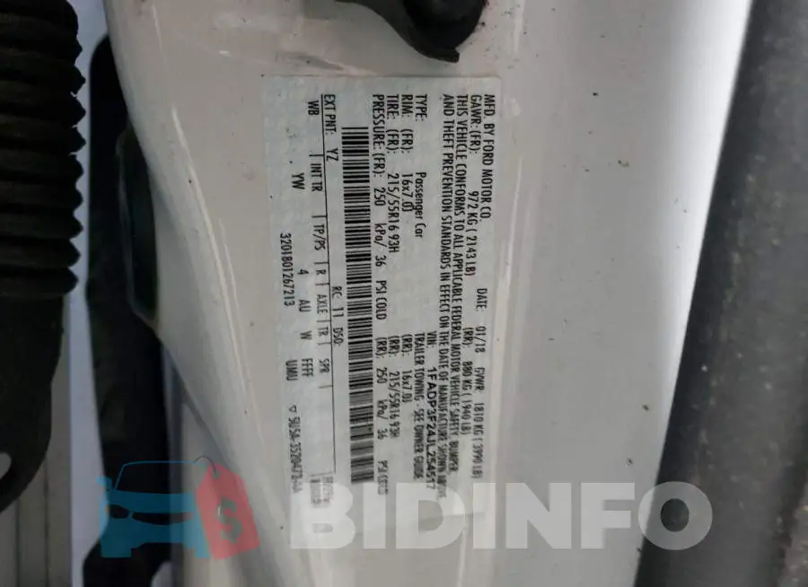 1FADP3F24JL254517 Photo# 12