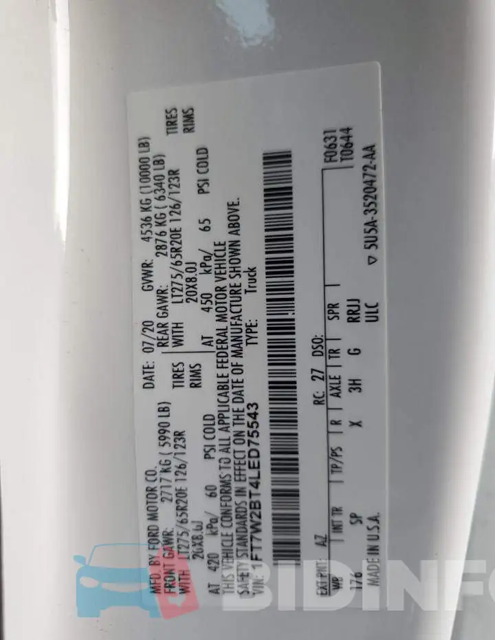 1FT7W2BT4LED75543 Photo# 13
