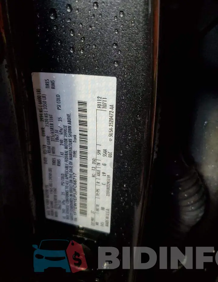 1FTEW1EP3JFC68717 Photo# 12