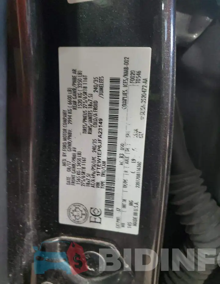 1FTEW1EP6JFA23149 Photo# 12