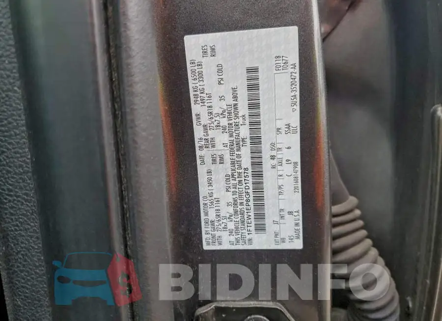 1FTEW1EP8GFD17578 Photo# 13