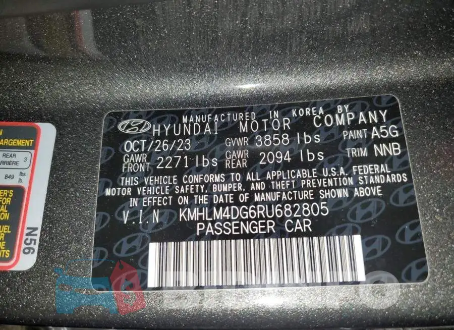 KMHLM4DG6RU682805 Photo# 12