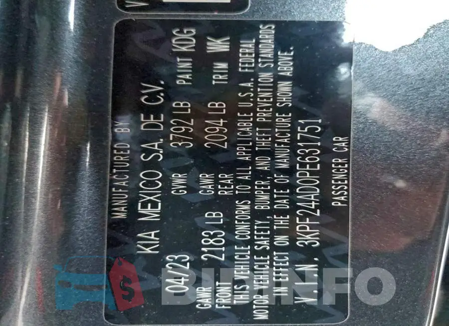 3KPF24AD0PE631751 Photo# 12