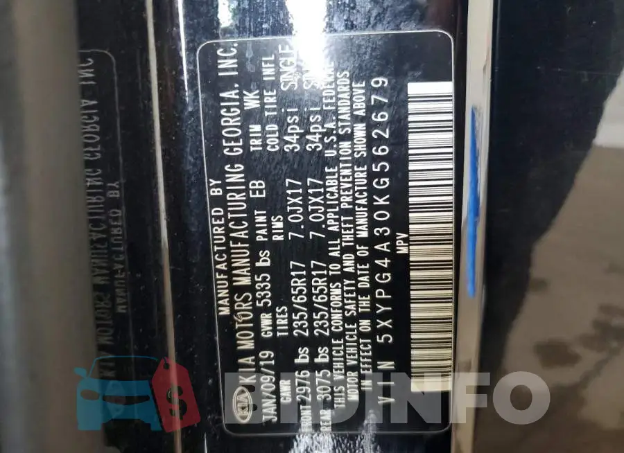 5XYPG4A30KG562679 Photo# 13