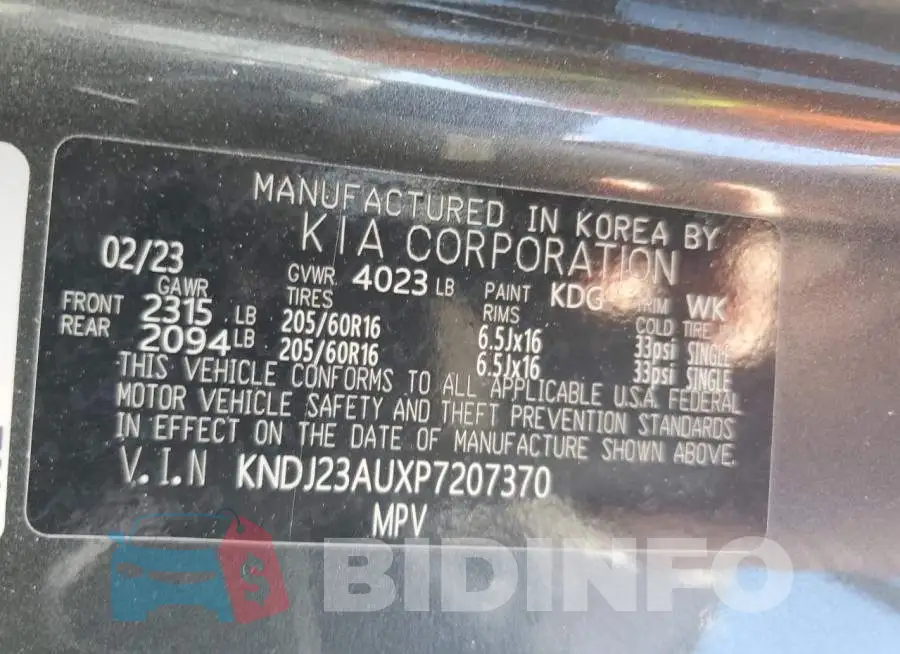 KNDJ23AUXP7207370 Photo# 13