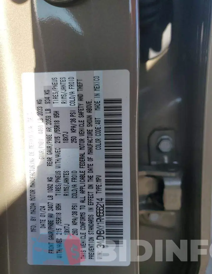 3MVDMBXY1RM656214 Photo# 12