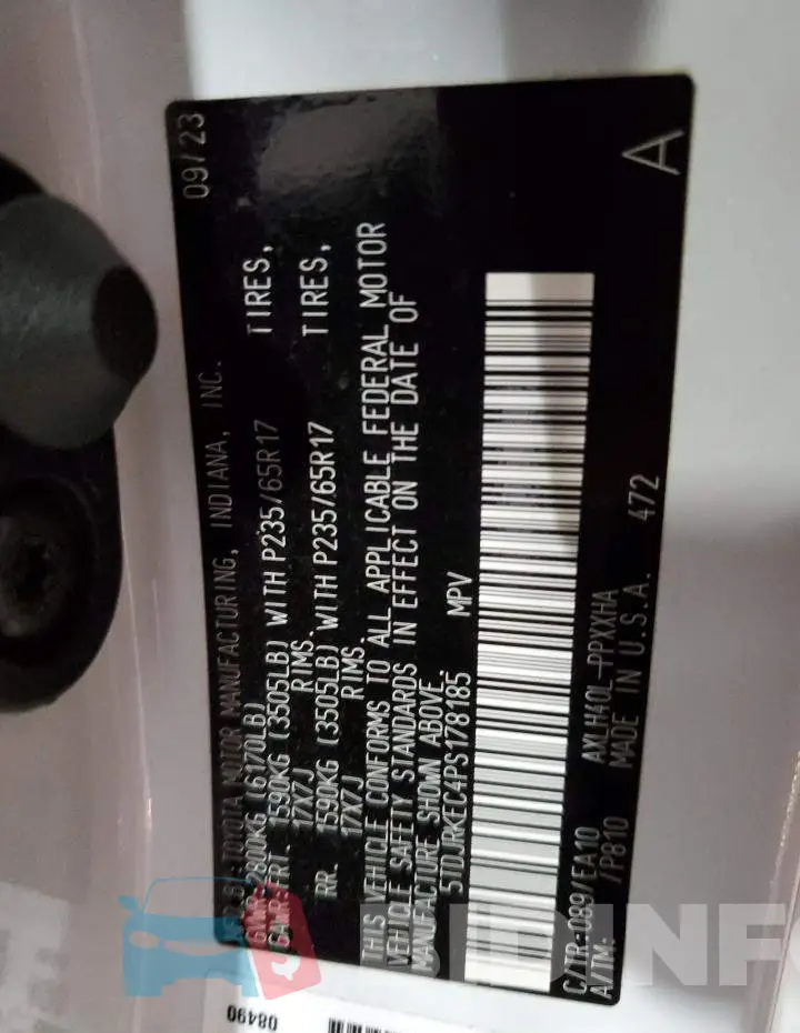 5TDJRKEC4PS178185 Photo# 13