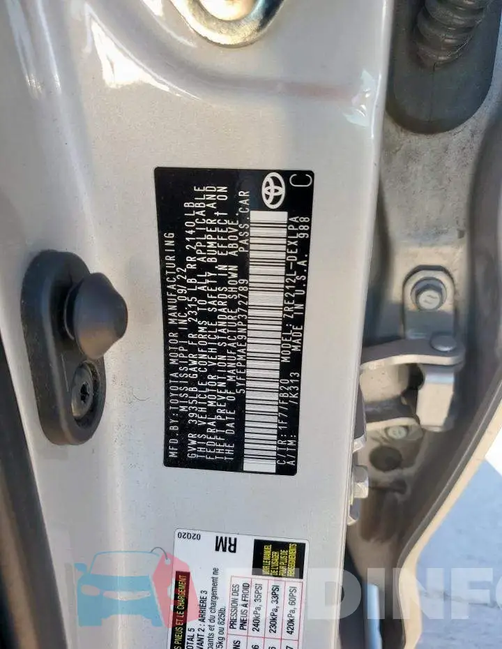 5YFEPMAE9NP372789 Photo# 12