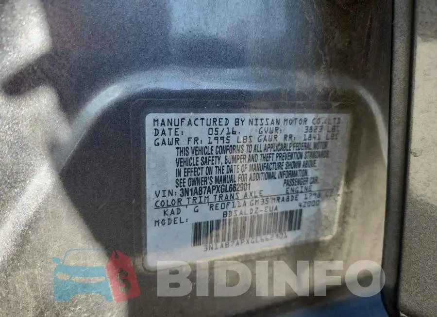 3N1AB7APXGL662901 Photo# 12