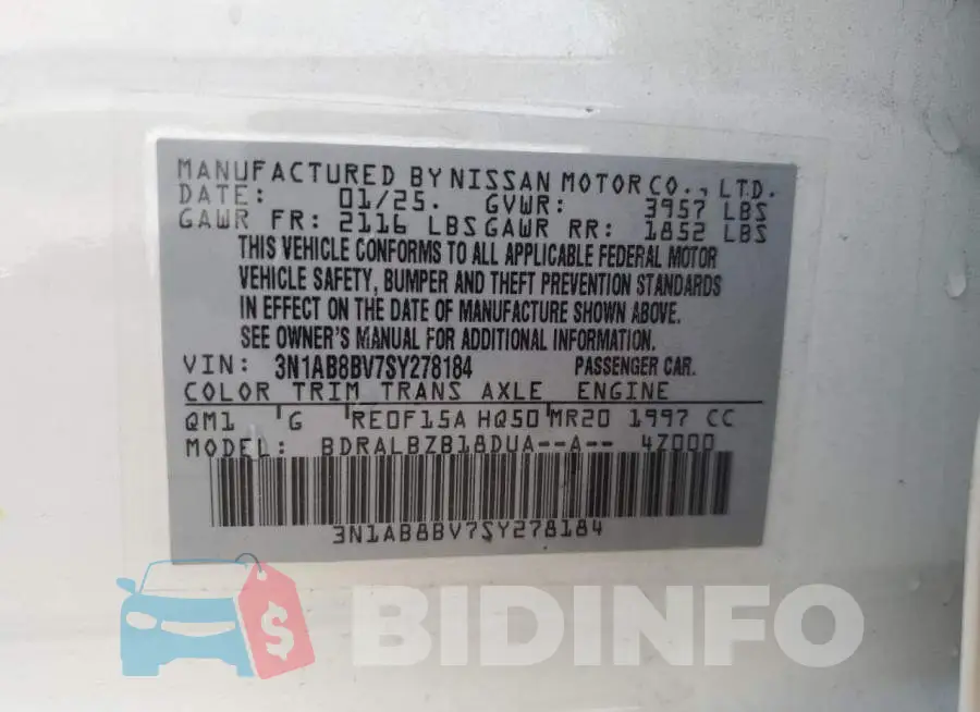 3N1AB8BV7SY278184 Photo# 12