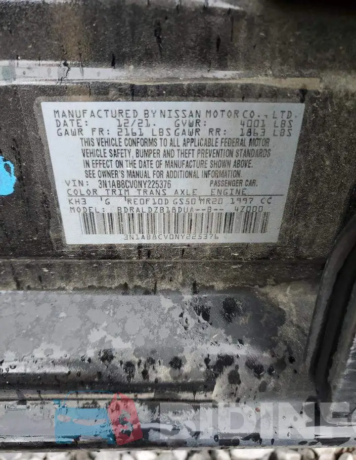 3N1AB8CV0NY225376 Photo# 12