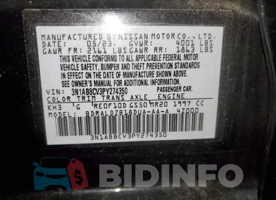 3N1AB8CV3PY274350 Photo# 12