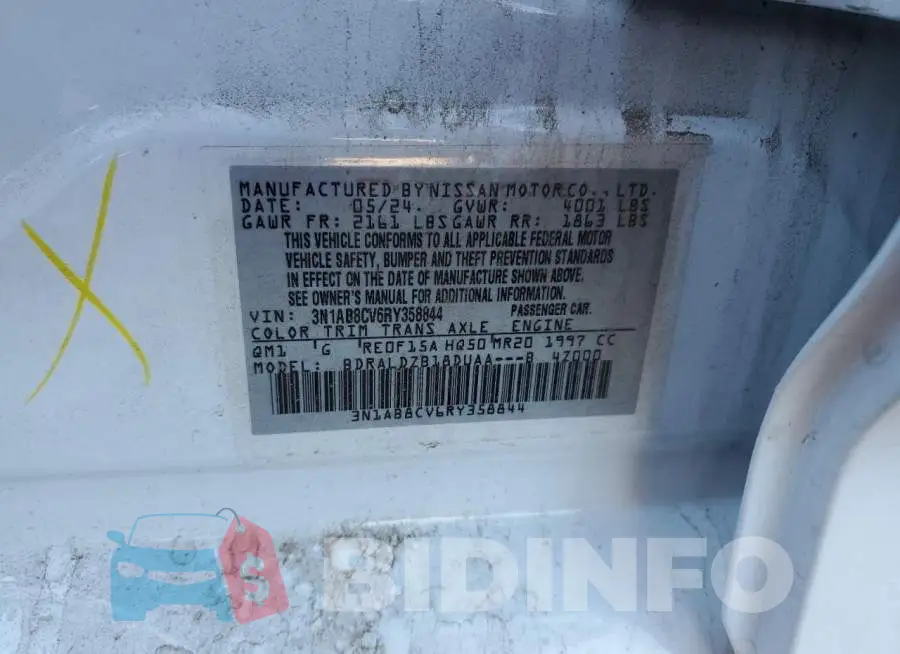 3N1AB8CV6RY358844 Photo# 12