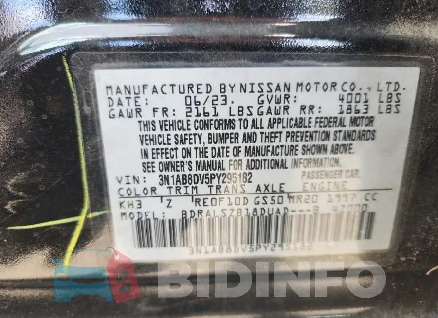 3N1AB8DV5PY295182 Photo# 12