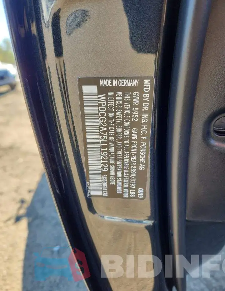WP0CG2A75LL192129 Photo# 12