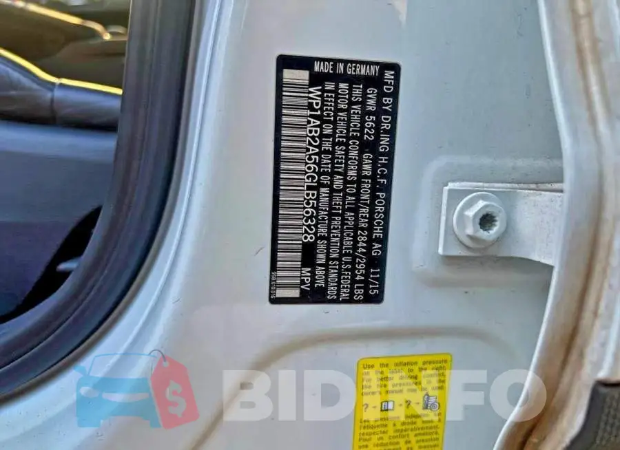 WP1AB2A56GLB56328 Photo# 10