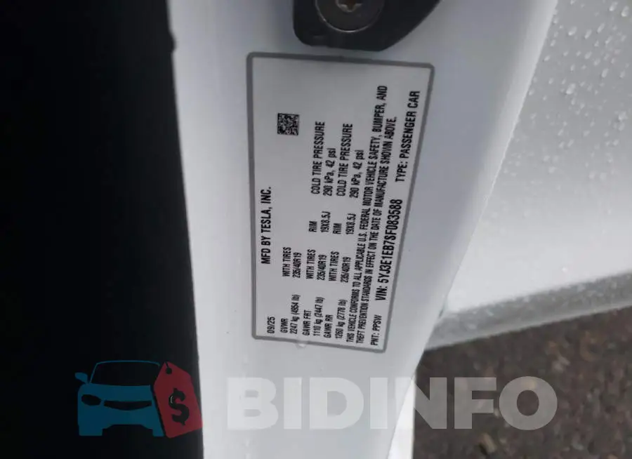 5YJ3E1EB7SF083588 Photo# 12