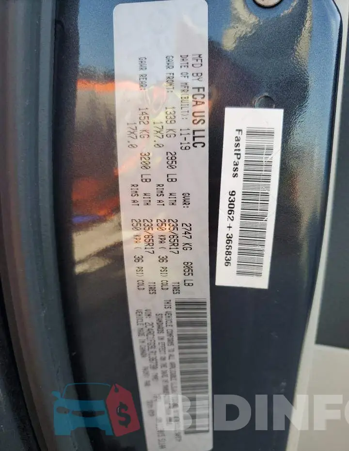 2C4RC1FG9LR136730 Photo# 14