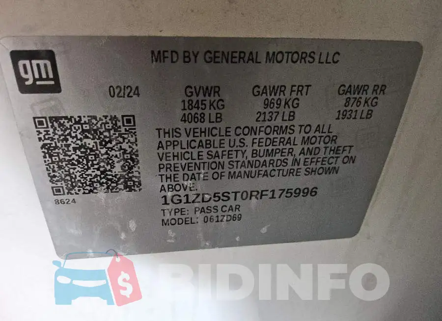 1G1ZD5ST0RF175996 Photo# 12