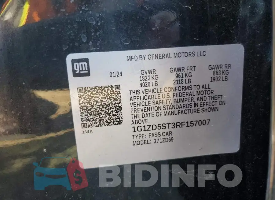 1G1ZD5ST3RF157007 Photo# 13