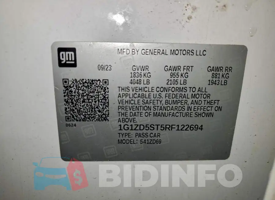 1G1ZD5ST5RF122694 Photo# 12