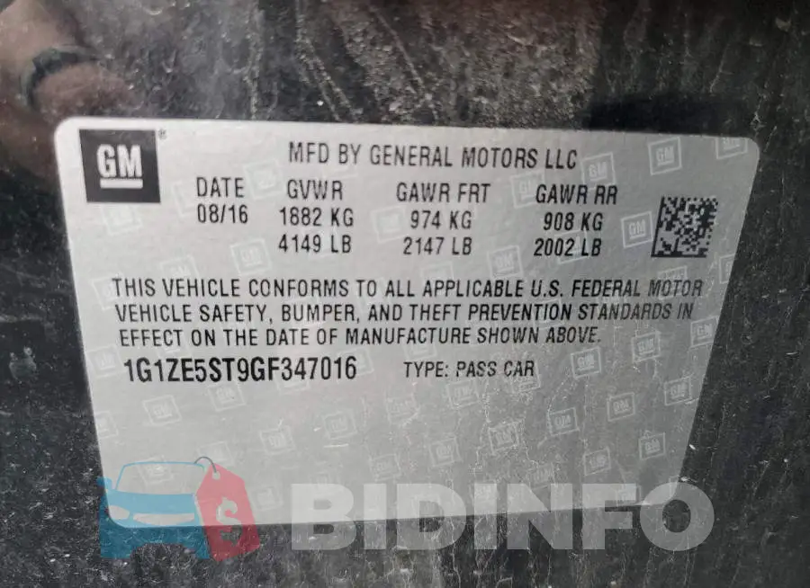 1G1ZE5ST9GF347016 Photo# 12