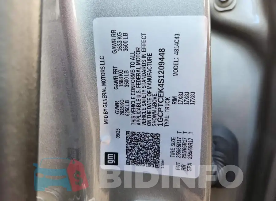 1GCPTCEK4S1209448 Photo# 12