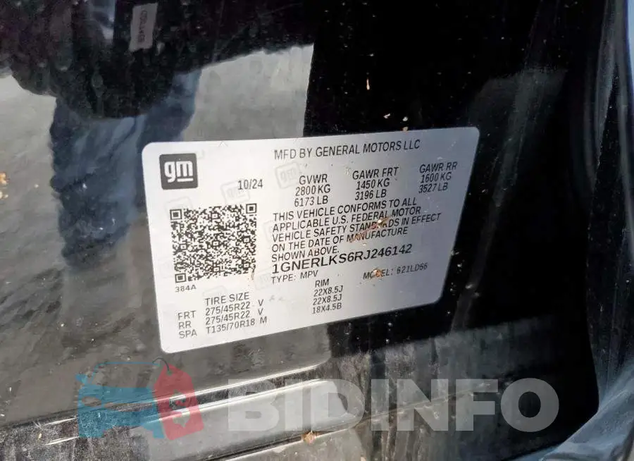 1GNERLKS6RJ246142 Photo# 12