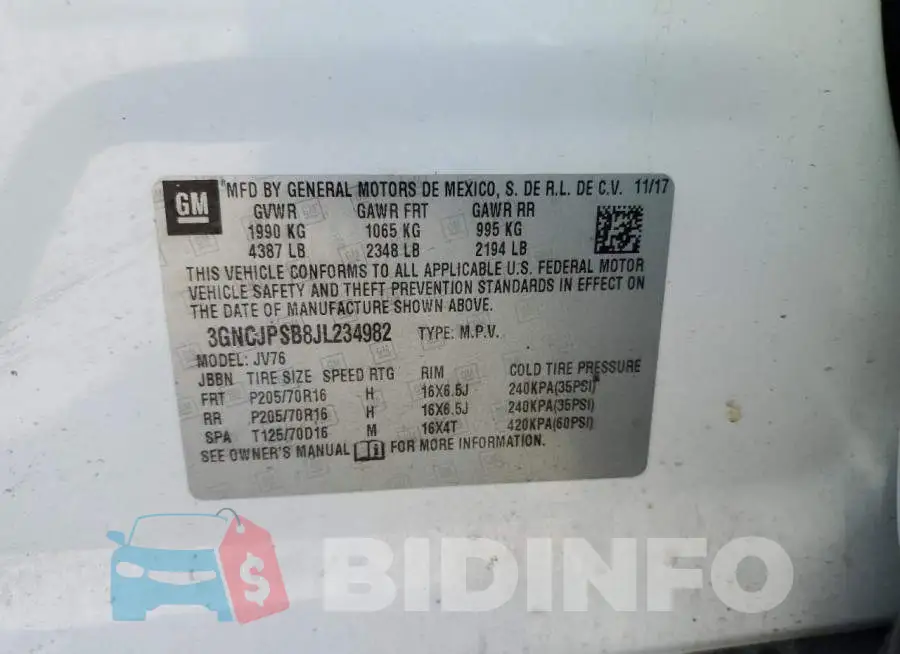 3GNCJPSB8JL234982 Photo# 13