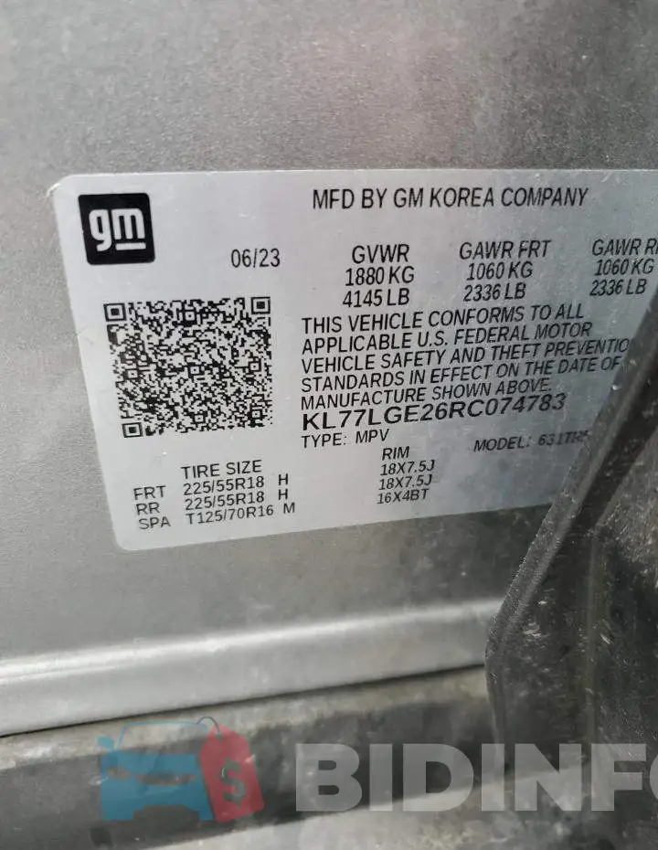 KL77LGE26RC074783 Photo# 13