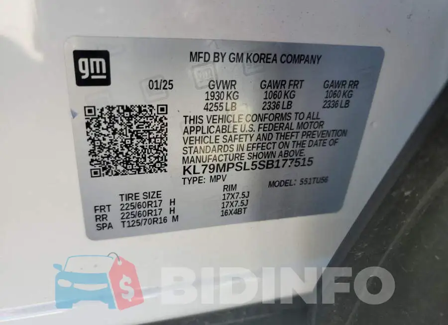 KL79MPSL5SB177515 Photo# 13