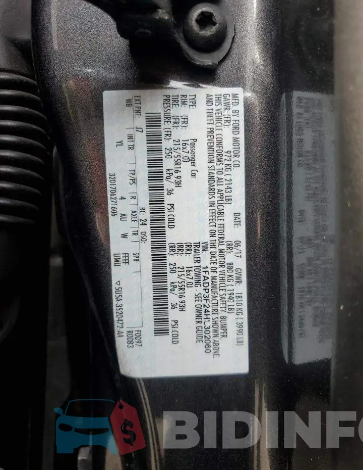 1FADP3F24HL302060 Photo# 12