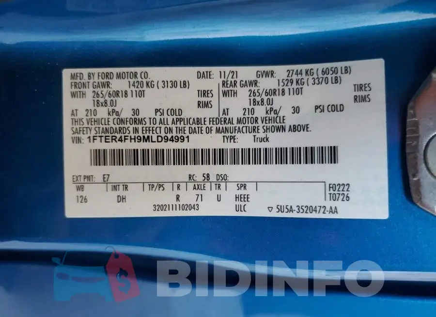 1FTER4FH9MLD94991 Photo# 12