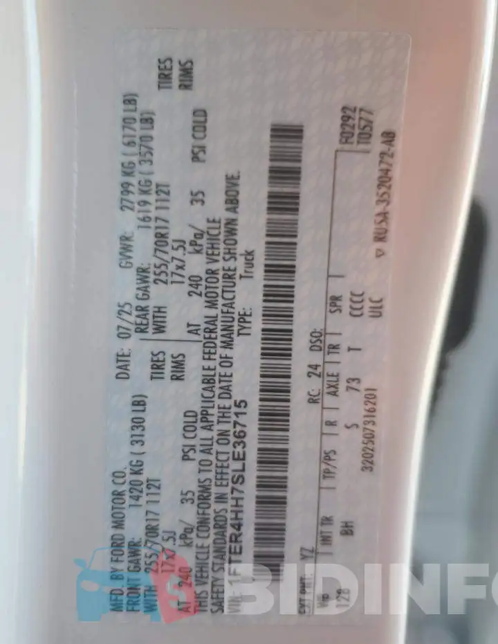 1FTER4HH7SLE36715 Photo# 12