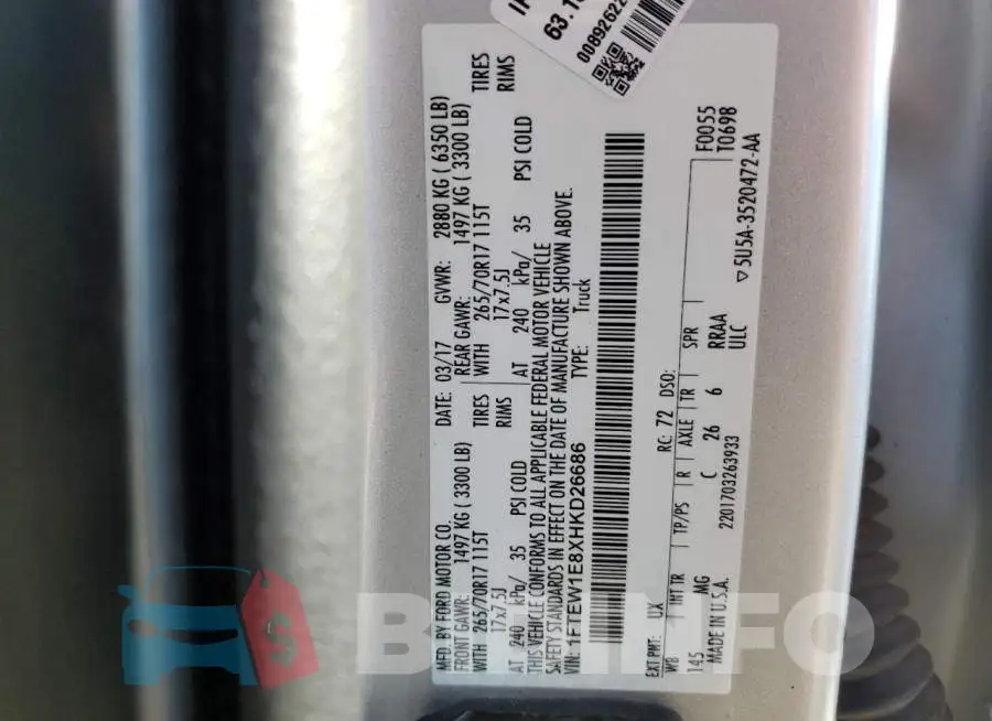 1FTEW1E8XHKD26686 Photo# 12