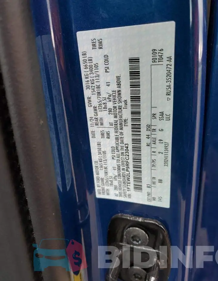 1FTEW2LP9RFC23043 Photo# 12