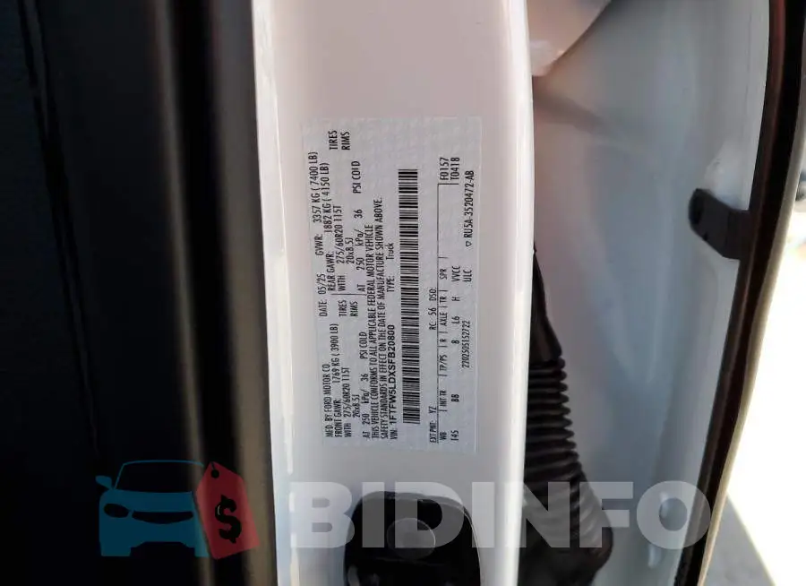 1FTFW5LDXSFB20800 Photo# 13