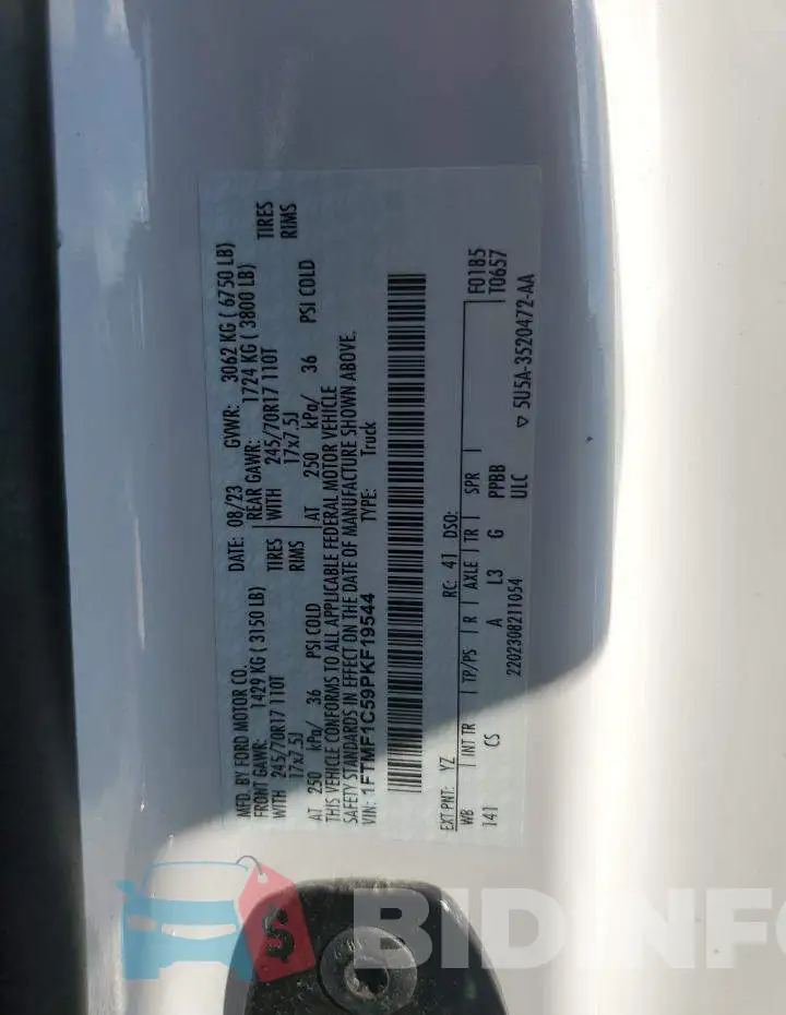 1FTMF1C59PKF19544 Photo# 12